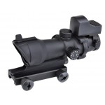 Прицел оптический AIM-O ACOG 4×32 Scope Red/Green Reticle with Mini Red Dot Black AO5320-BK